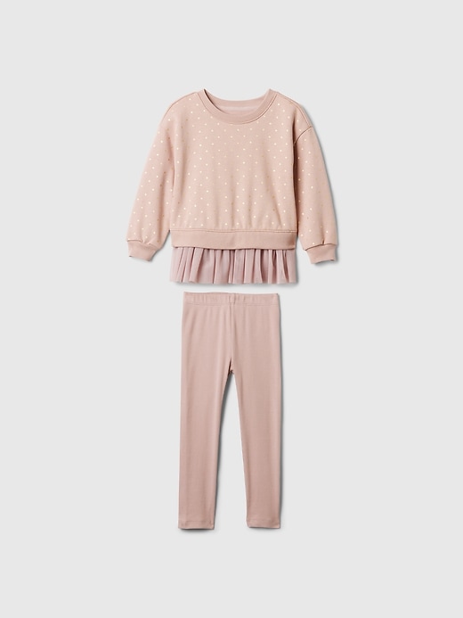 Image number 1 showing, Baby & Toddler VintageSoft Tulle Sweatshirt Set