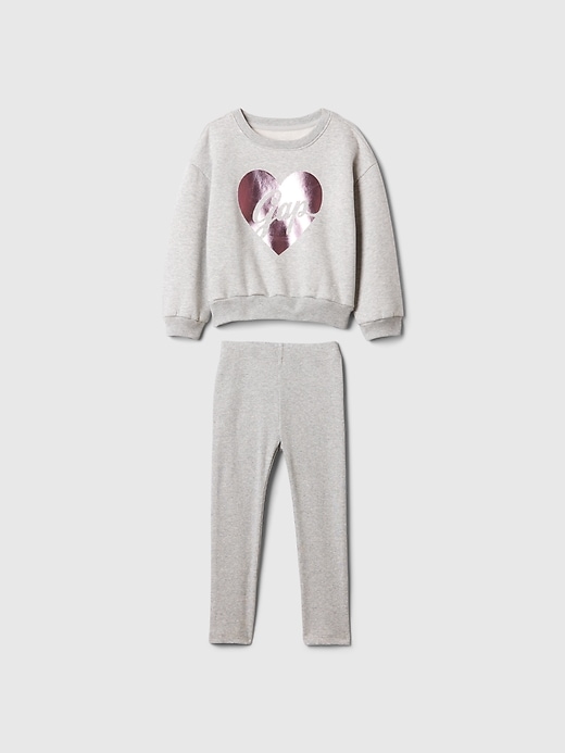 Image number 1 showing, Baby & Toddler VintageSoft Logo Sweatshirt Set