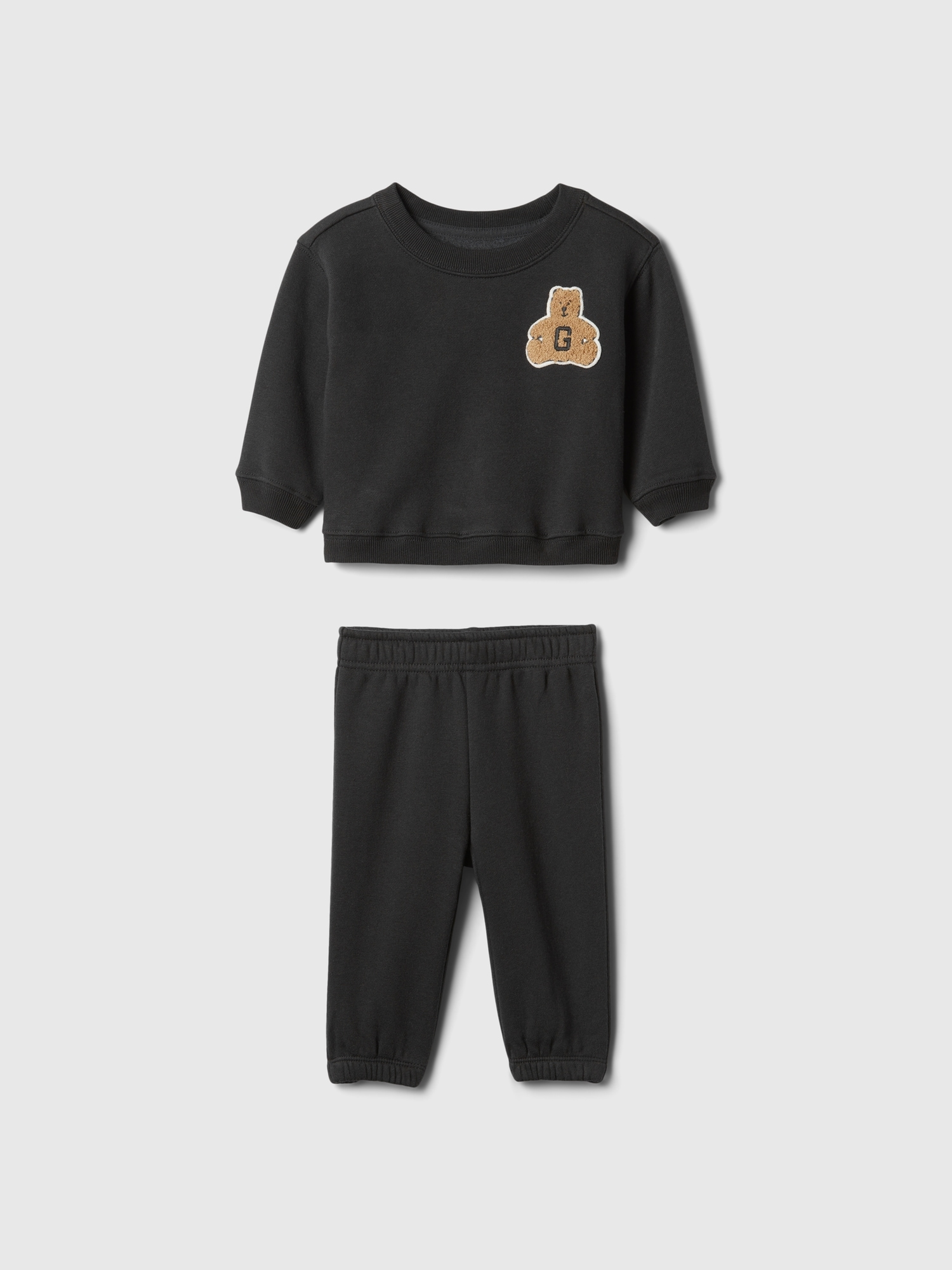 Baby Brannan Bear Logo Sweat Set by Gap Black Size 0 3 M