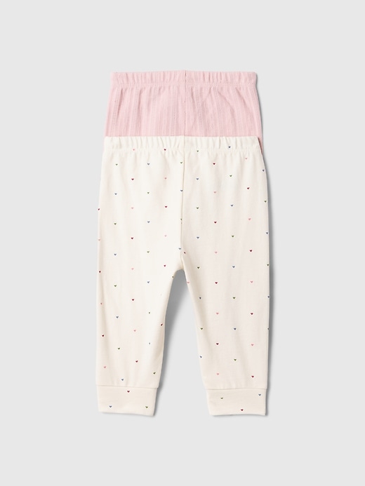 2 of 8 showing, with the color primitive pink of product Baby First Favorites Pull-On Pants (2-Pack)