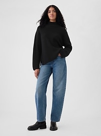 24/7 Split-Hem Mockneck Sweater
