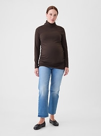View large product image 1 of 1. Maternity Modern Turtleneck Shirt