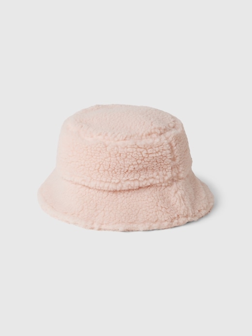 1 of 8 showing, with the color dull rose of product Kids Sherpa Bucket Hat