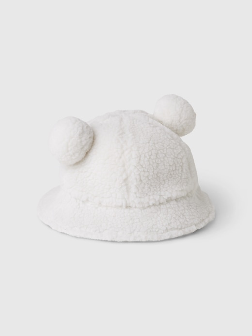 View large product image 1 of 1. Baby & Toddler Sherpa Bear Bucket Hat