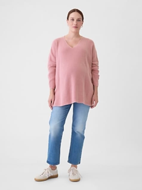 Maternity V-Neck Sweater