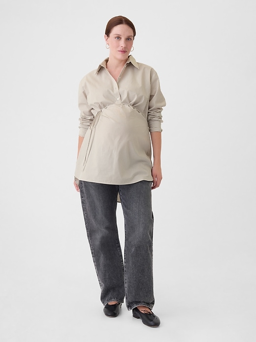 Image number 1 showing, Maternity Popover Shirt