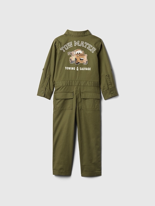 2 of 8 showing, with the color Army jacket green of product Gap × Disney Baby Cars Utility Jumpsuit