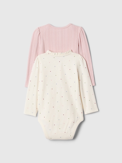 2 of 8 showing, with the color primitive pink of product Baby First Favorites Bodysuit (2-Pack)