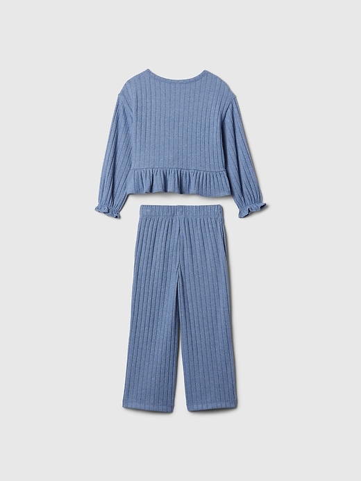 Image number 2 showing, Baby & Toddler Softspun Ruffle Rib Outfit Set