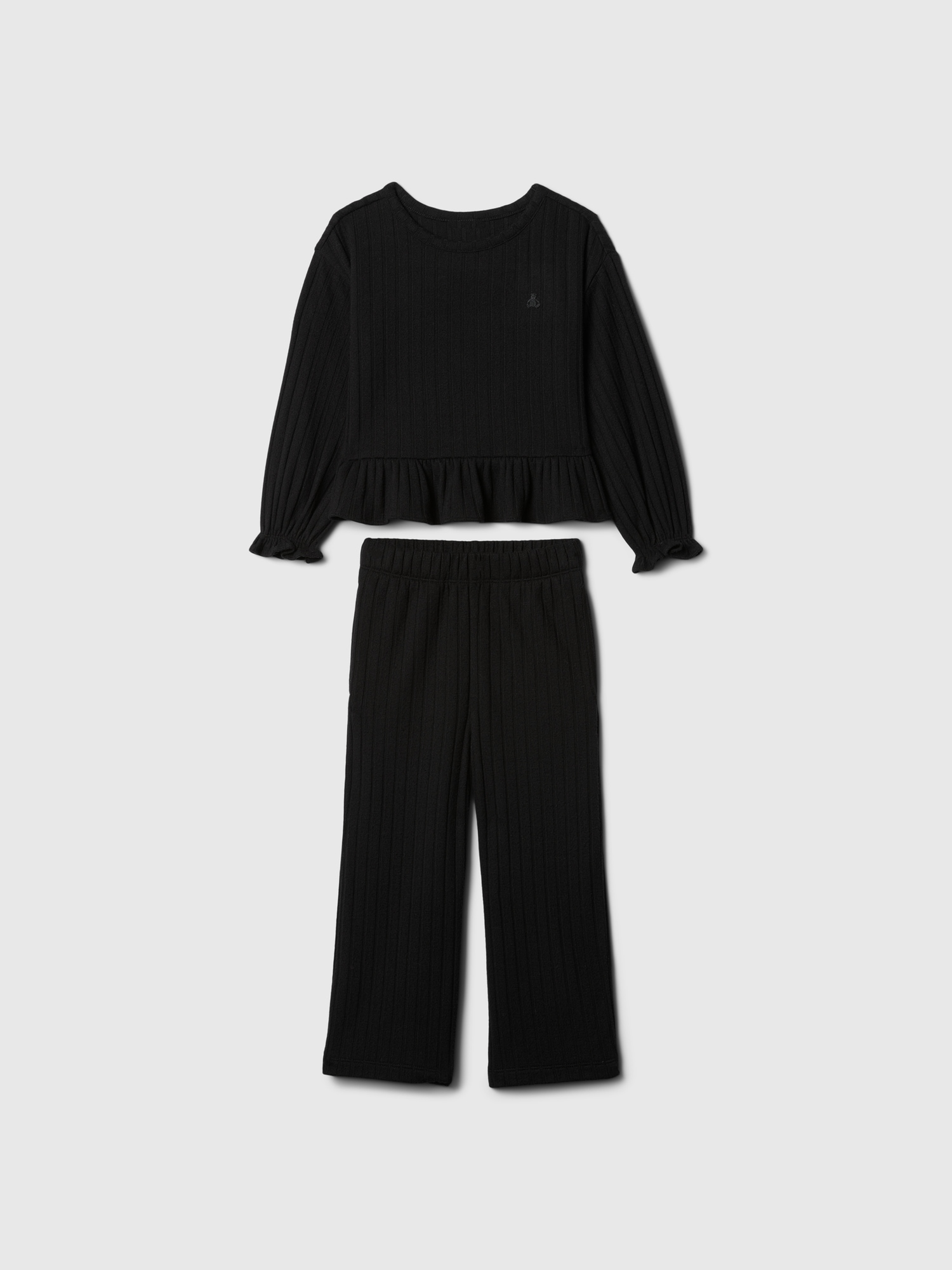 Baby & Toddler Softspun Ruffle Rib Outfit Set