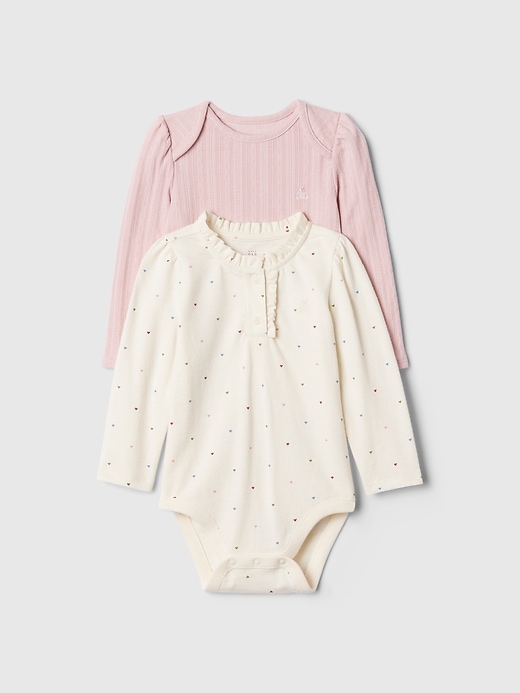 1 of 8 showing, with the color primitive pink of product Baby First Favorites Bodysuit (2-Pack)