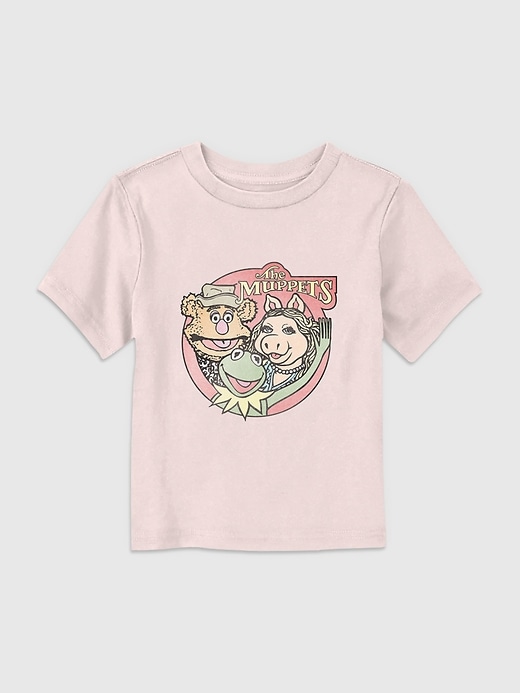 1 of 8 showing, with the color PINK of product Toddler Muppets Pastel Graphic Tee