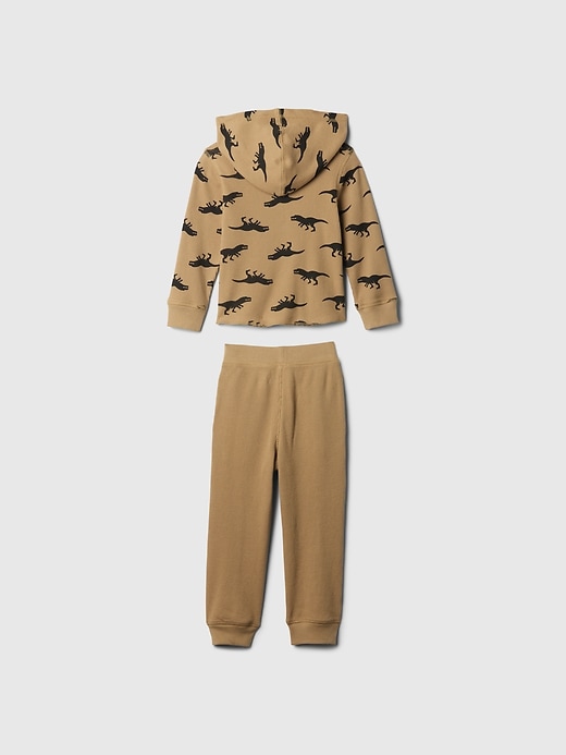 2 of 8 showing, with the color perfect khaki of product Baby & Toddler Thermal Outfit Set