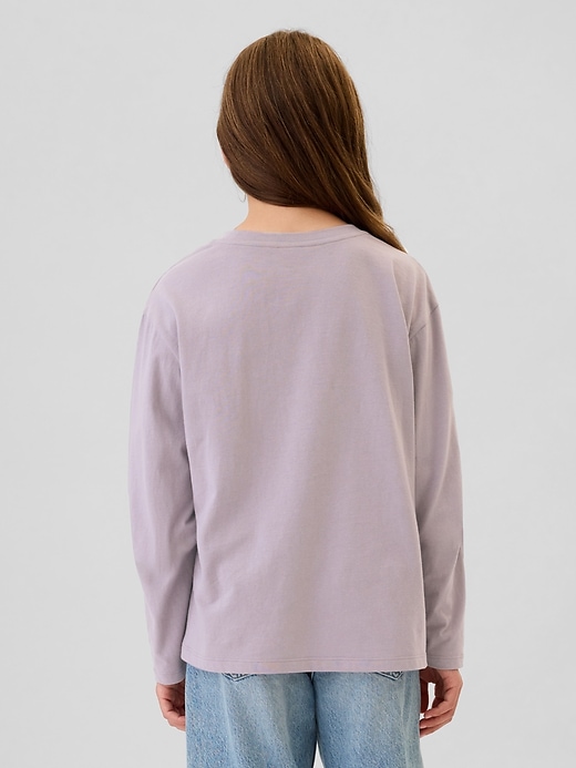 2 of 8 showing, with the color Dusty mauve of product Kids Graphic T-Shirt