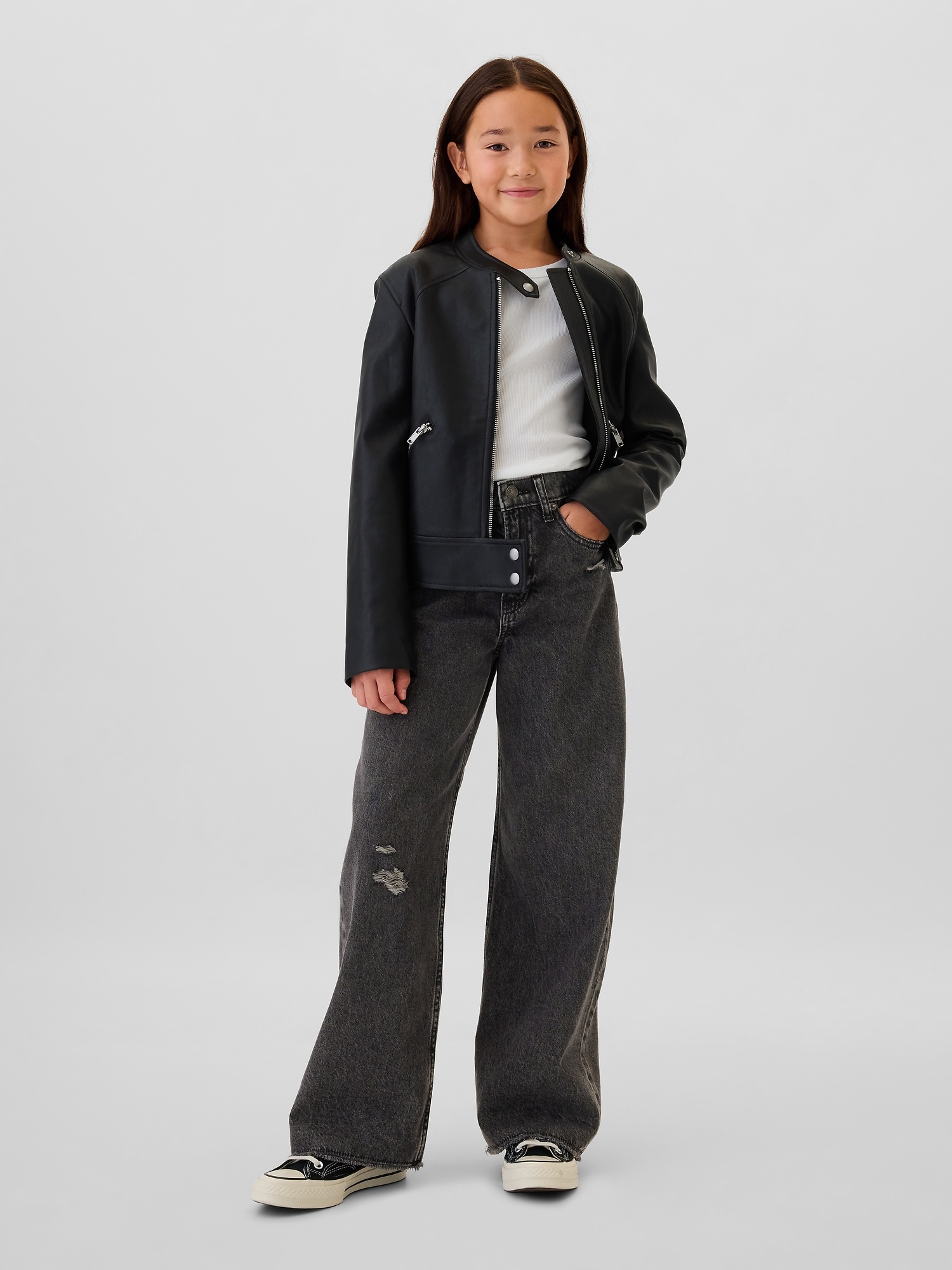 Детские джинсы Gap Kids Low Rise Stride Wide-Leg Jeans