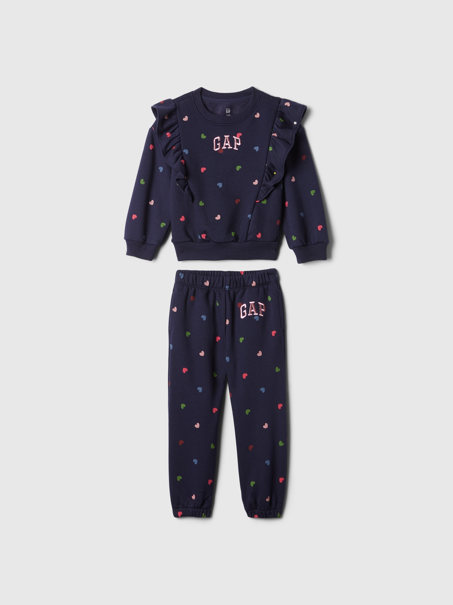 Baby & Toddler VintageSoft Ruffle Logo Sweat Set
