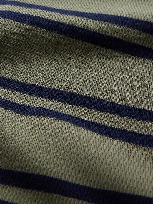 2 of 8 showing, with the color mesculen green of product Kids Waffle-Knit T-Shirt