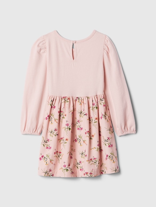 2 of 8 showing, with the color primitive pink of product Baby & Toddler 2-in-1 Puff-Sleeve Skater Dress