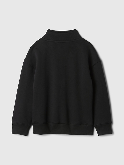 2 of 8 showing, with the color moonlight night black of product Baby & Toddler Vintage Soft Relaxed Quarter-Zip Pullover