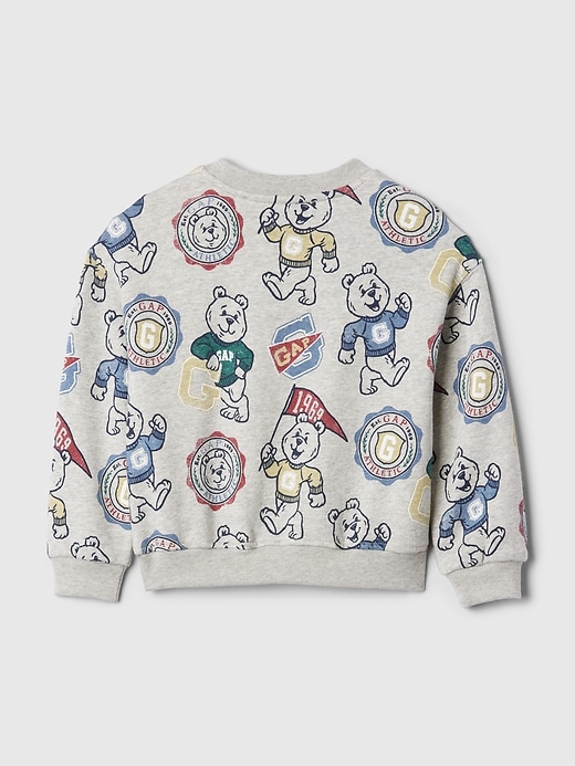 2 of 8 showing, with the color grey of product Baby & Toddler VintageSoft Logo Sweatshirt