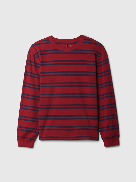 1 of 8 showing, with the color japanese maple of product Kids Waffle-Knit T-Shirt