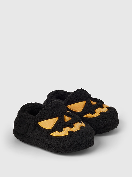 2 of 8 showing, with the color true black of product Baby & Toddler Halloween Slippers