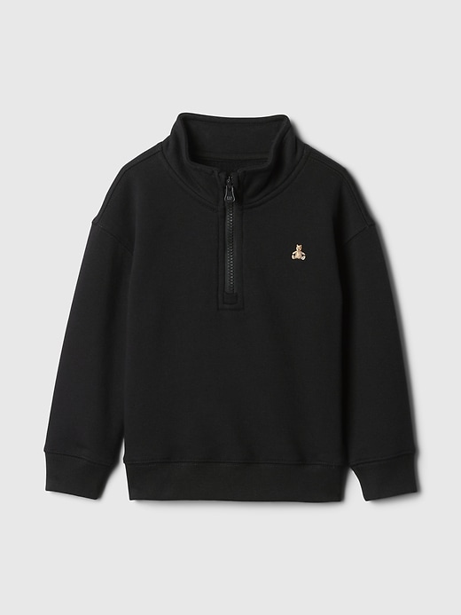 1 of 8 showing, with the color moonlight night black of product Baby & Toddler Vintage Soft Relaxed Quarter-Zip Pullover