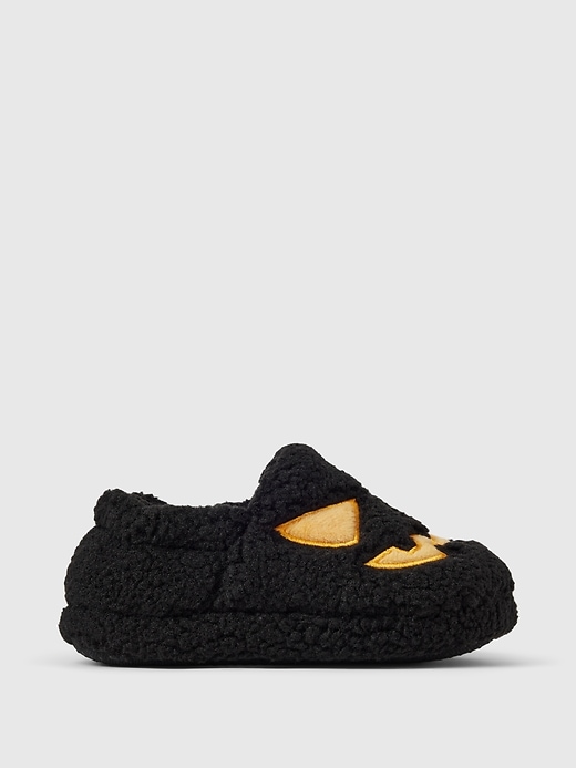 1 of 8 showing, with the color true black of product Baby & Toddler Halloween Slippers