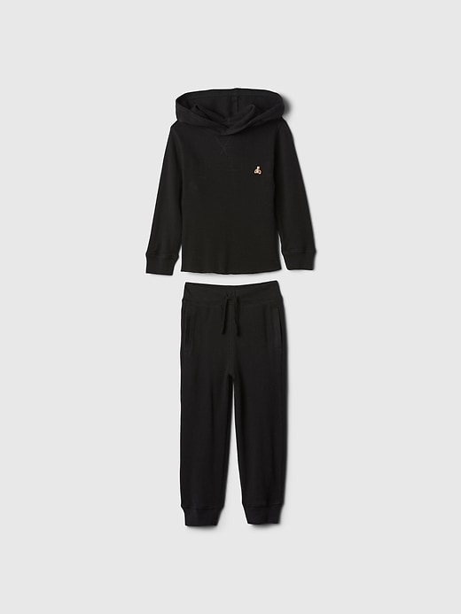1 of 8 showing, with the color BLACK of product Baby & Toddler Thermal Outfit Set