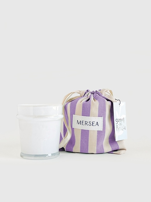 1 of 8 showing, with the color SUMMER IN PROVENCE of product Mersea Summer in Provence Sandbag Candle