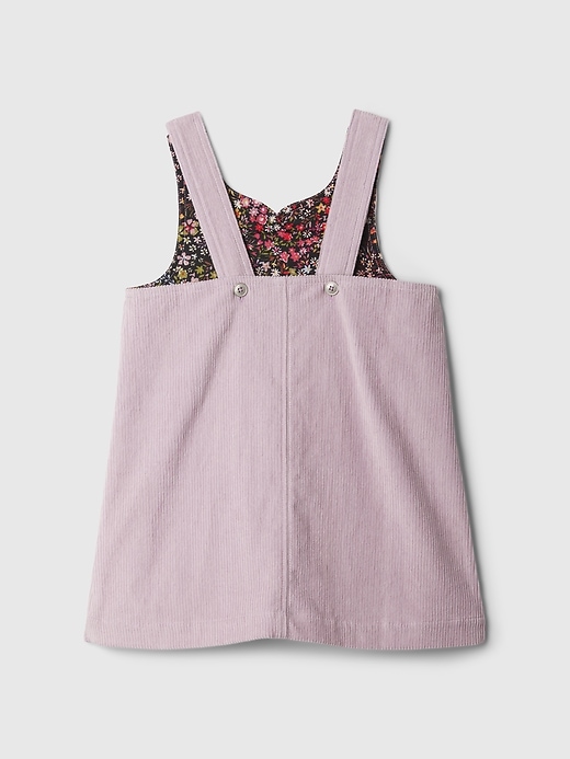 2 of 8 showing, with the color lavender mist of product Baby & Toddler Corduroy Jumper