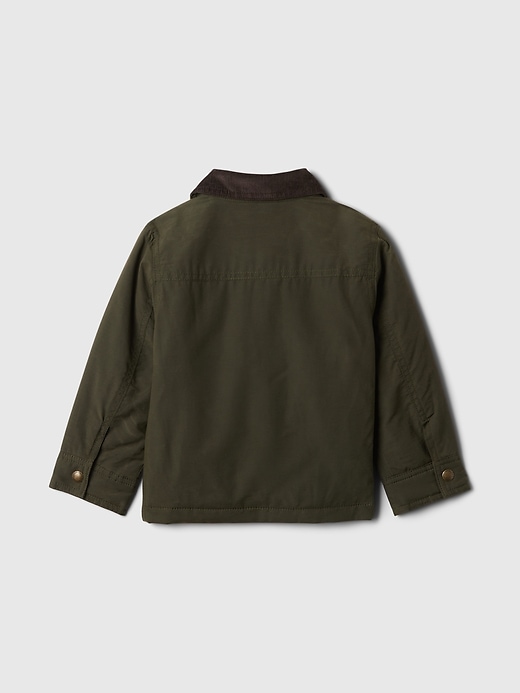 2 of 8 showing, with the color Essex green of product Baby & Toddler Waxed Utility Jacket