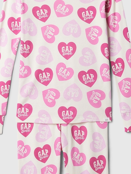 Image number 3 showing, Kids Barbie™ Organic Brushed Cotton PJ Set