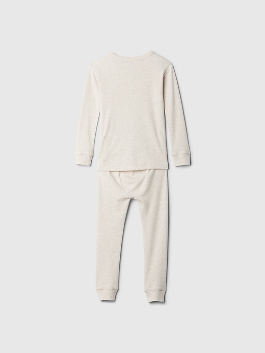 Image number 2 showing, Baby & Toddler Organic Brushed Cotton Henley PJ Set