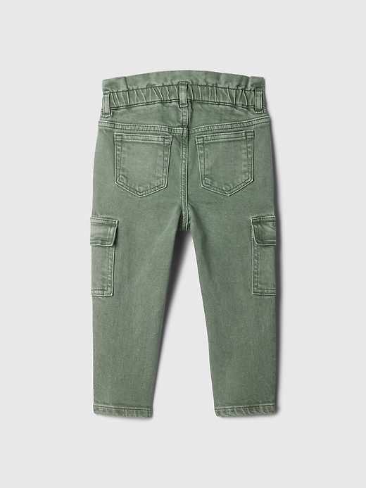 Image number 2 showing, Baby & Toddler Just Like Mom Ruffle Cargo Jeans