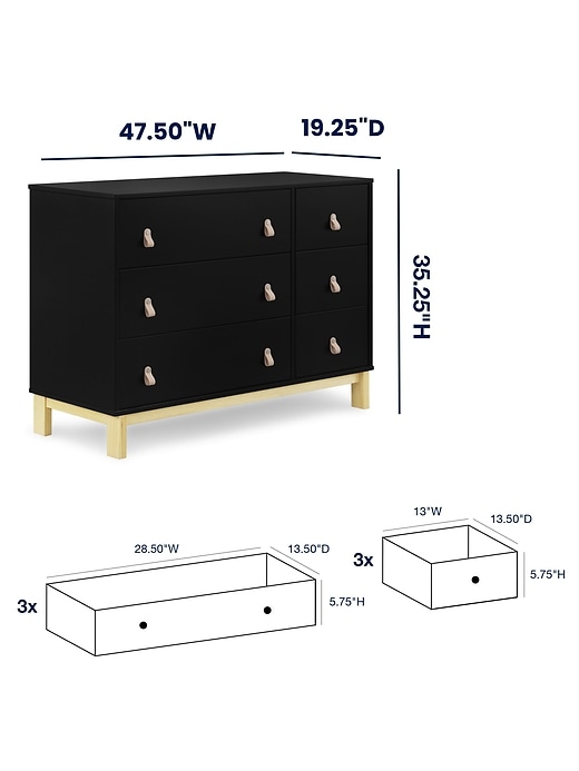Image number 7 showing, babyGap Legacy Pulls 6 Drawer Dresser