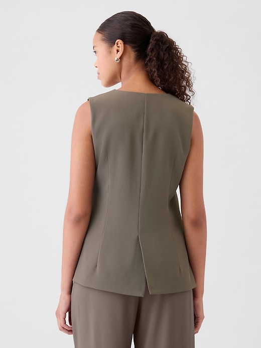 2 of 8 showing, with the color Plymouth rock of product Longline Twill Vest