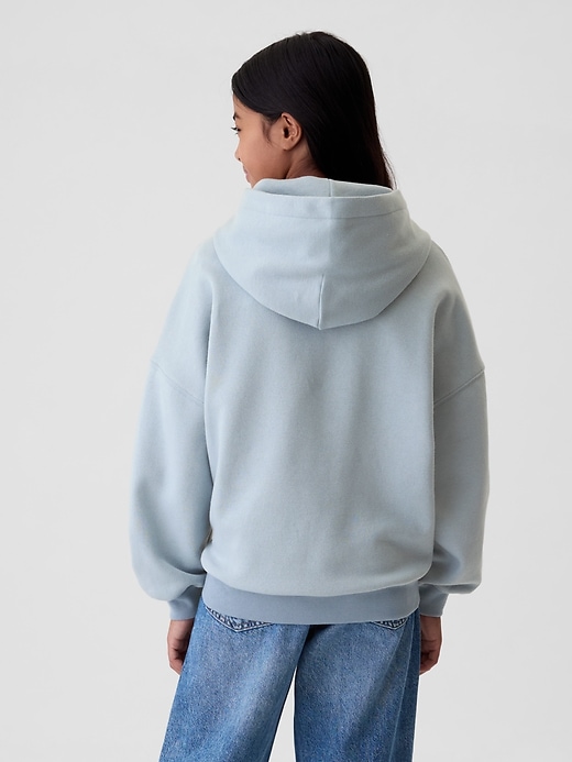 2 of 8 showing, with the color blue crystal of product Gap × Disney Kids VintageSoft Stitch Graphic Hoodie