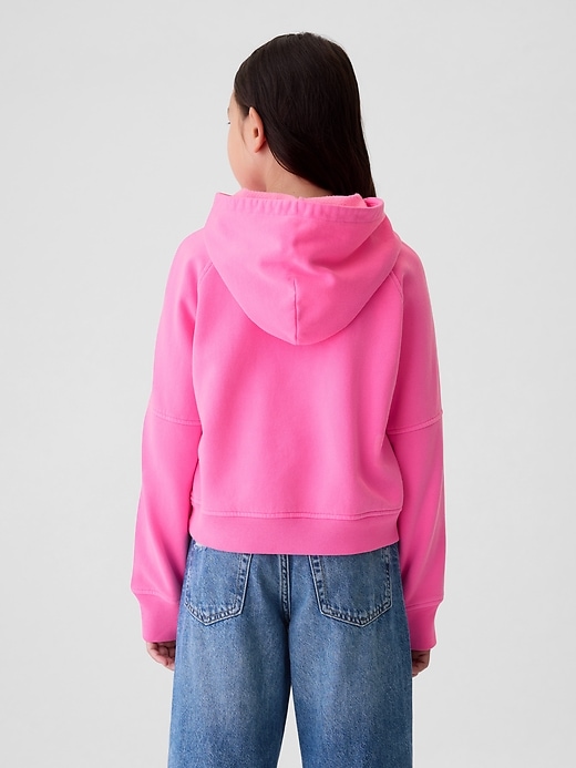2 of 8 showing, with the color standout pink of product Kids Half-Zip Hoodie