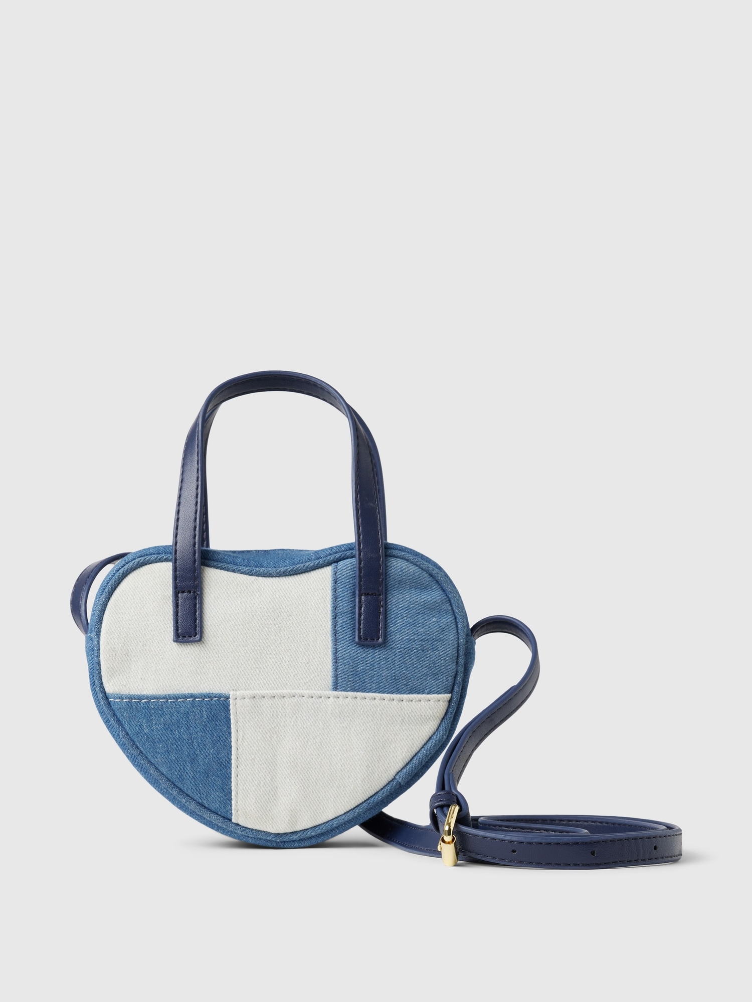 Kids Patchwork Denim Heart Bag | Gap