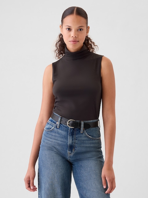Featherweight Turtleneck Tank Top