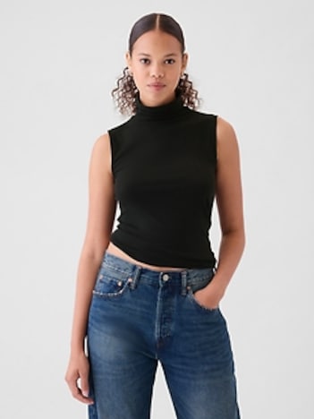 Featherweight Turtleneck Tank Top