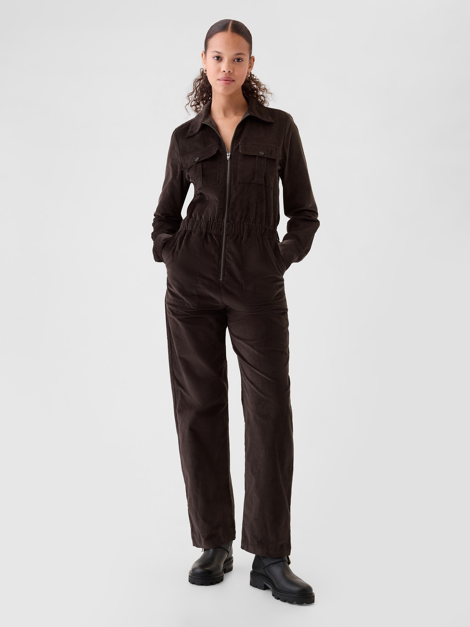 Corduroy Utility Jumpsuit Gap