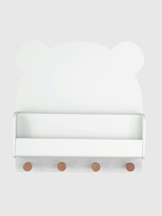 Image number 4 showing, babyGap Brannan Bear Wall Shelf with 4 Hooks