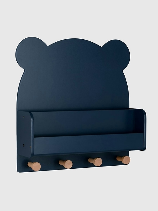 Image number 5 showing, babyGap Brannan Bear Wall Shelf with 4 Hooks