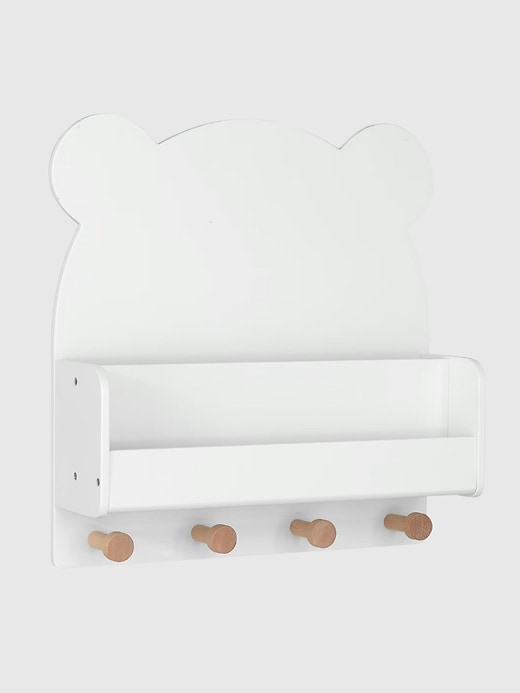 Image number 5 showing, babyGap Brannan Bear Wall Shelf with 4 Hooks