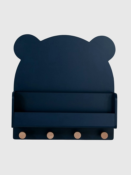 Image number 4 showing, babyGap Brannan Bear Wall Shelf with 4 Hooks