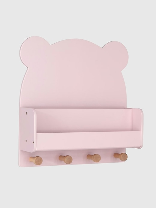 Image number 9 showing, babyGap Brannan Bear Wall Shelf with 4 Hooks