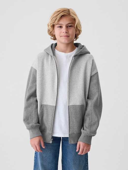 Image number 1 showing, Kids VintageSoft Colorblock Zip Hoodie