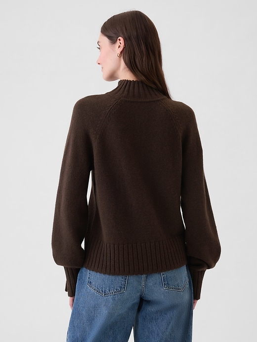 2 of 8 showing, with the color terra brown of product CashSoft Turtleneck Sweater